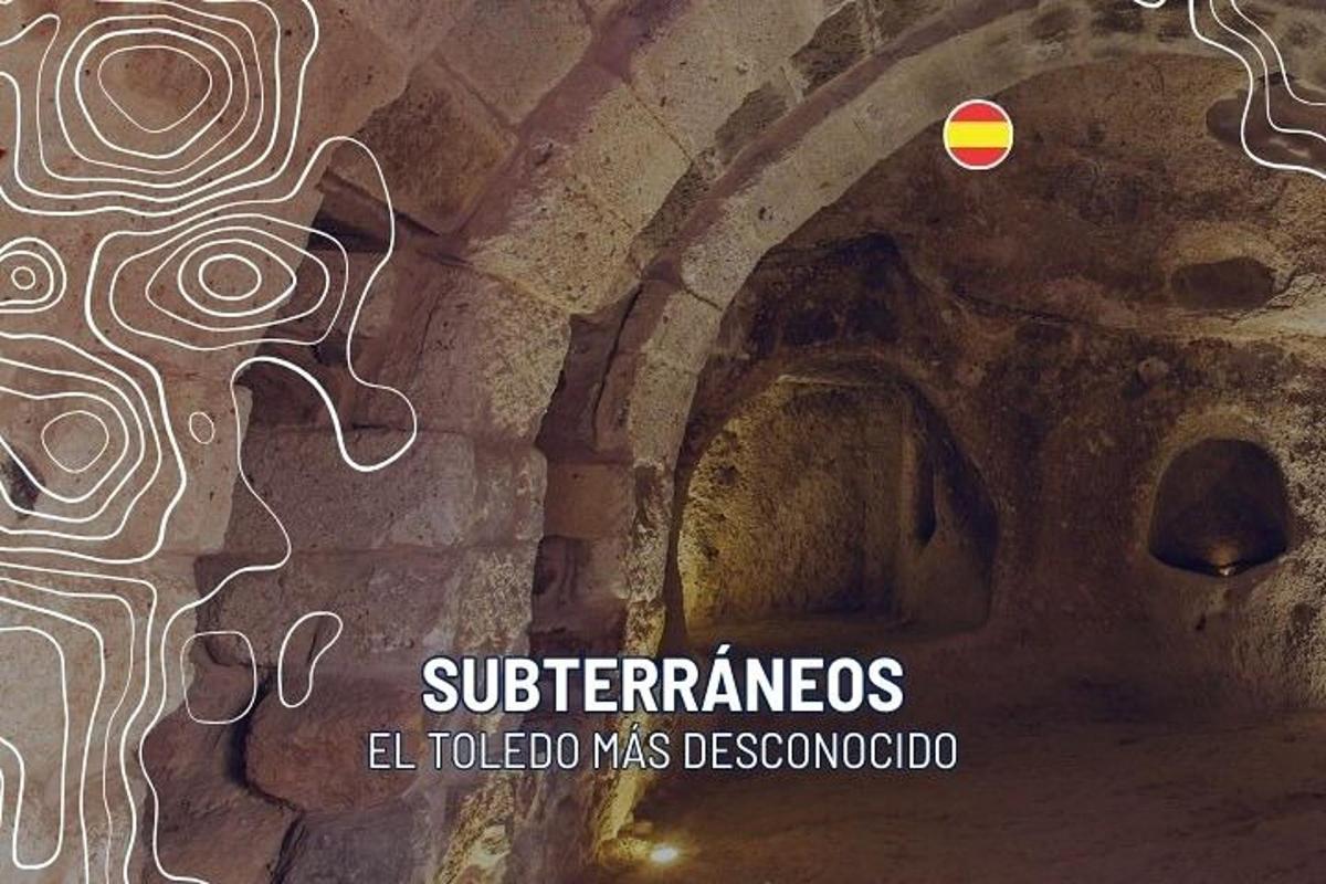 a picture of a tunnel with a map