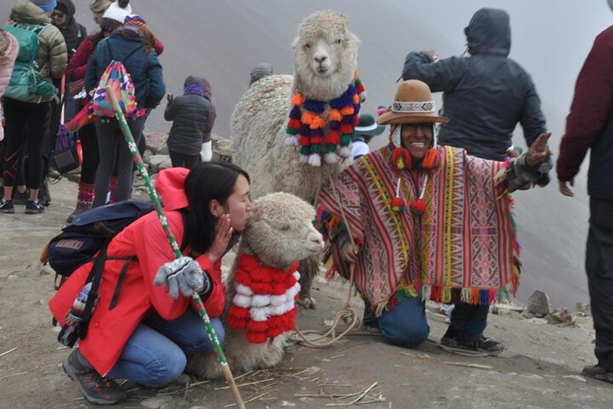 a woman and a man and two stuffed animals