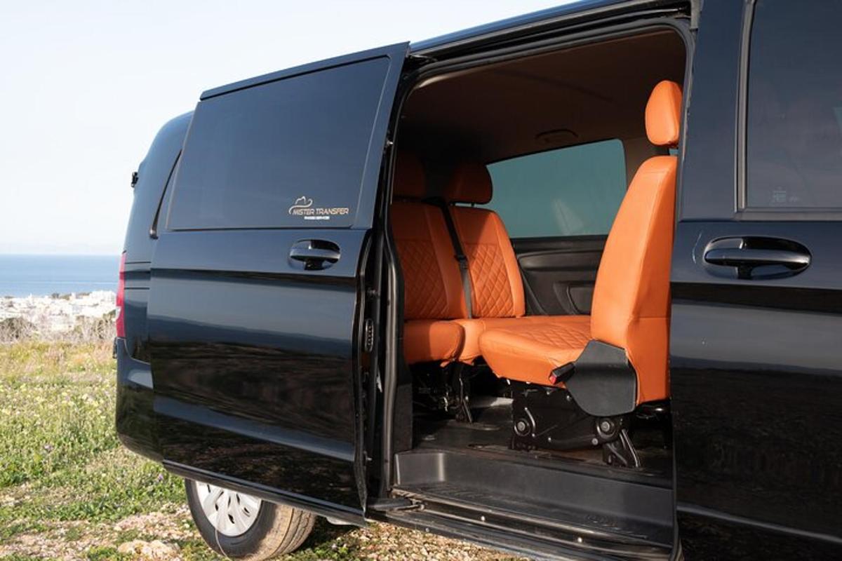 a black van with the back door open