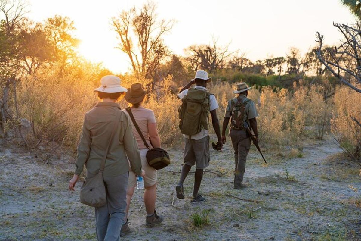 un gruppo di persone che camminano lungo un sentiero