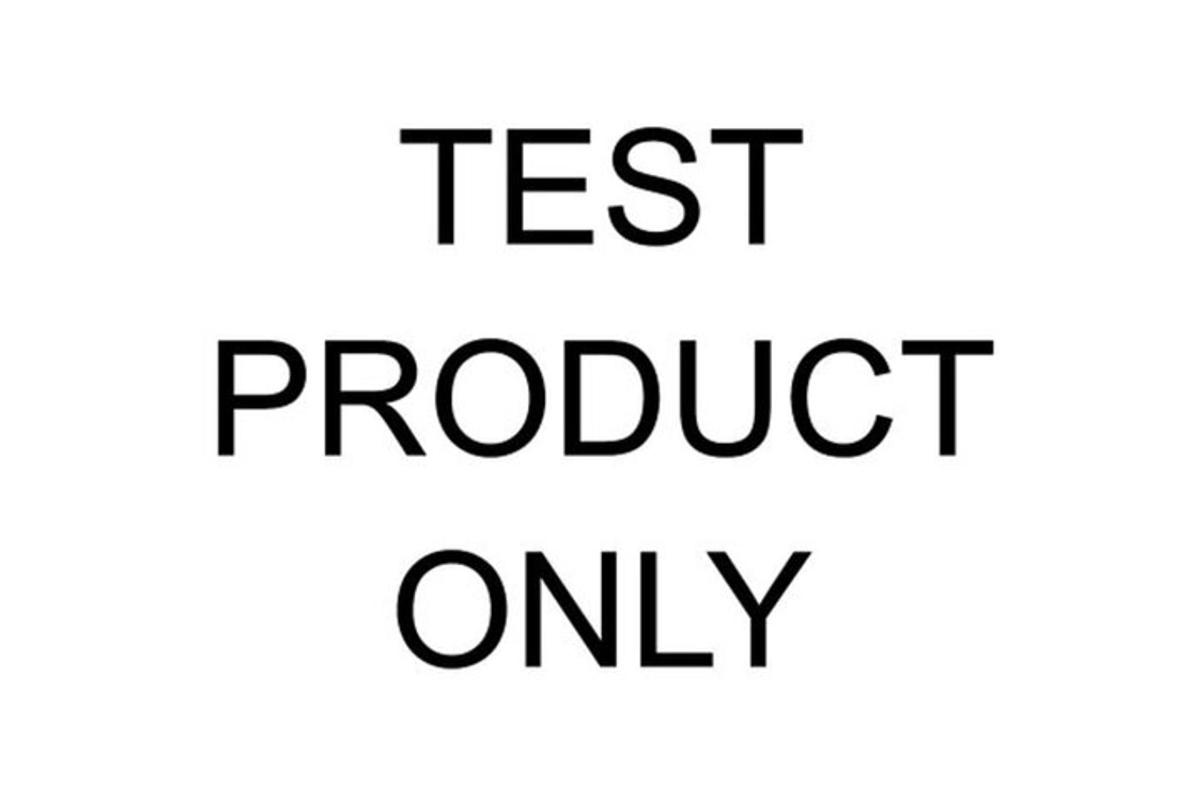en skylt med orden "endast testprodukt"