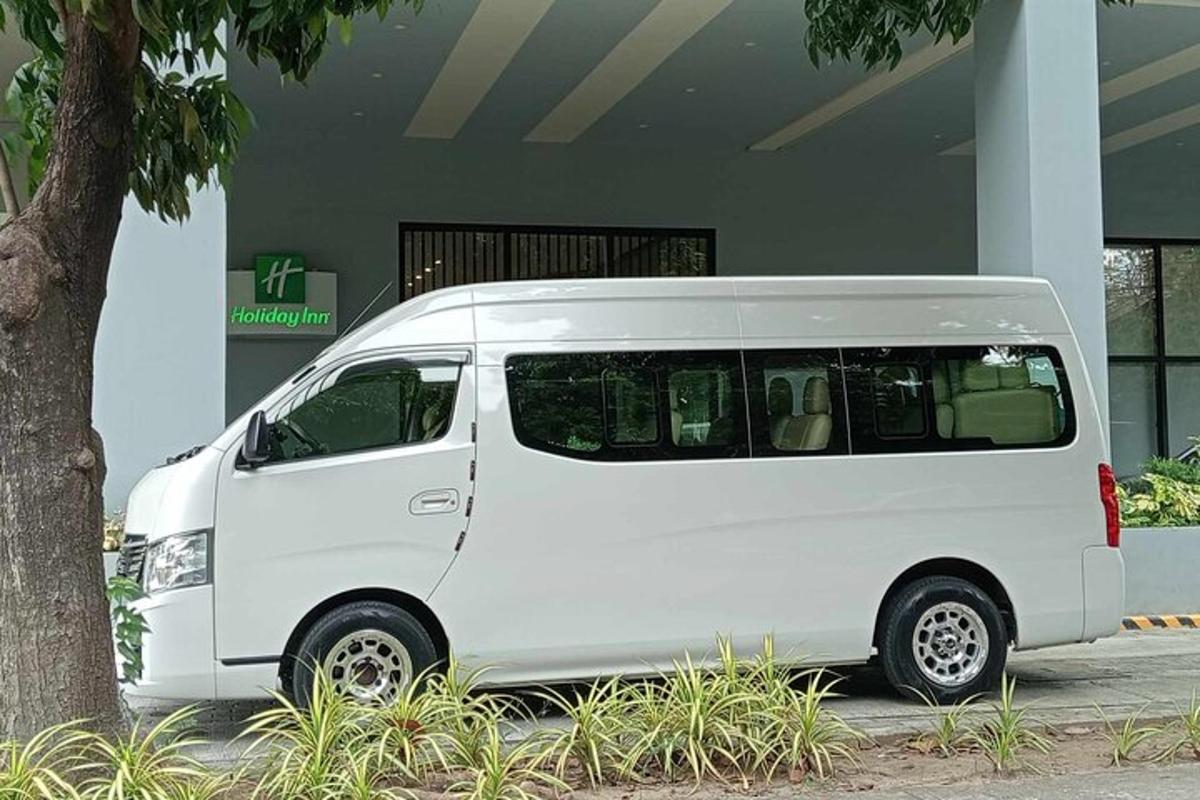 bel kombi parkiran poleg drevesa