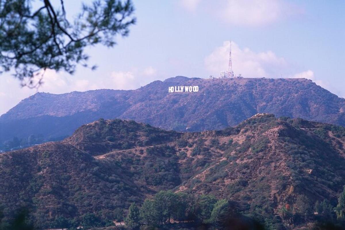 a hollywood sign on the top of a mountain