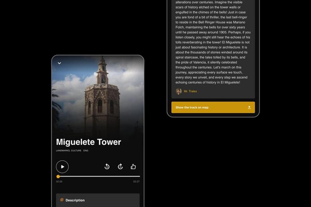 un cellulare con l'immagine di una torre dell'orologio