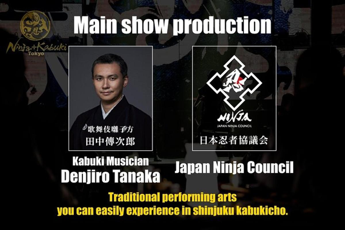 a poster with a picture of a man with a main show production