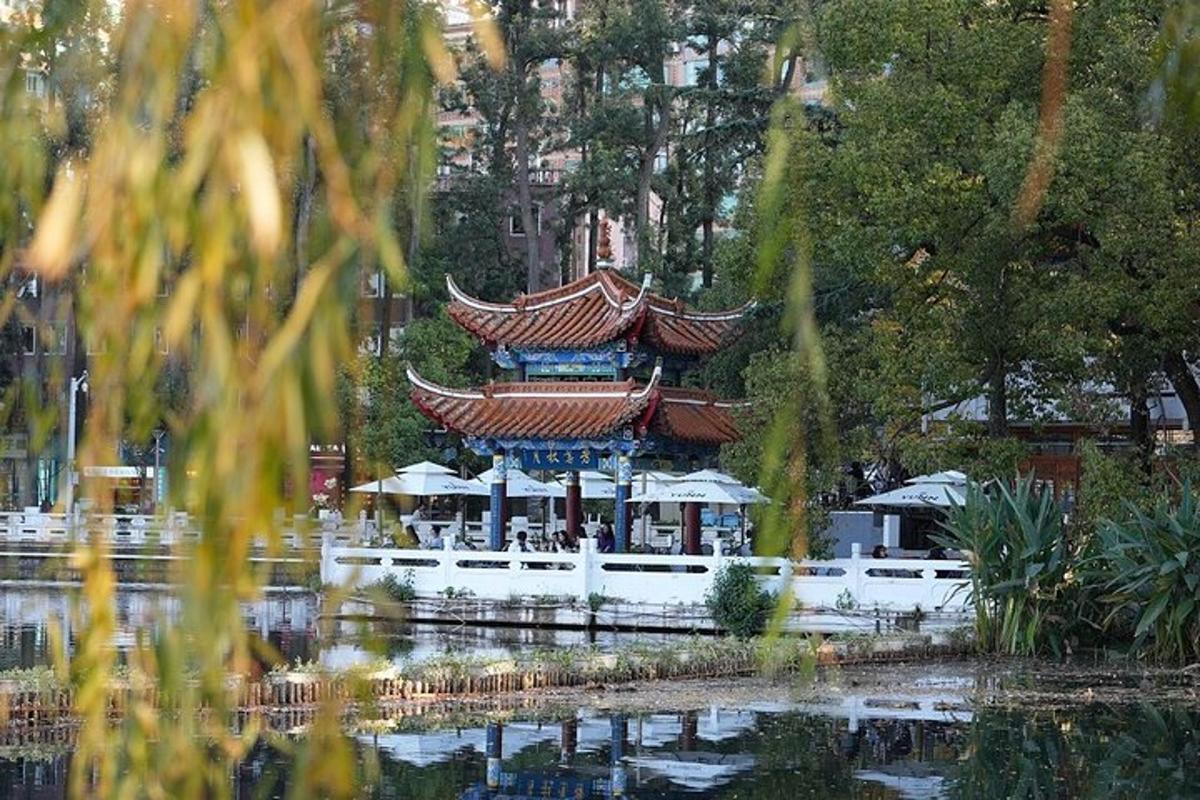 a large building in the middle of a body of water