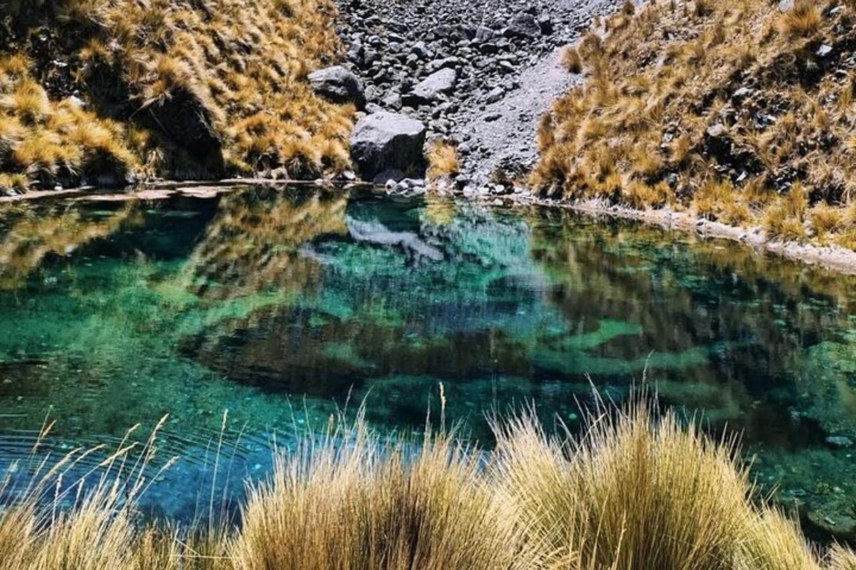 a pool of water in the middle of a river