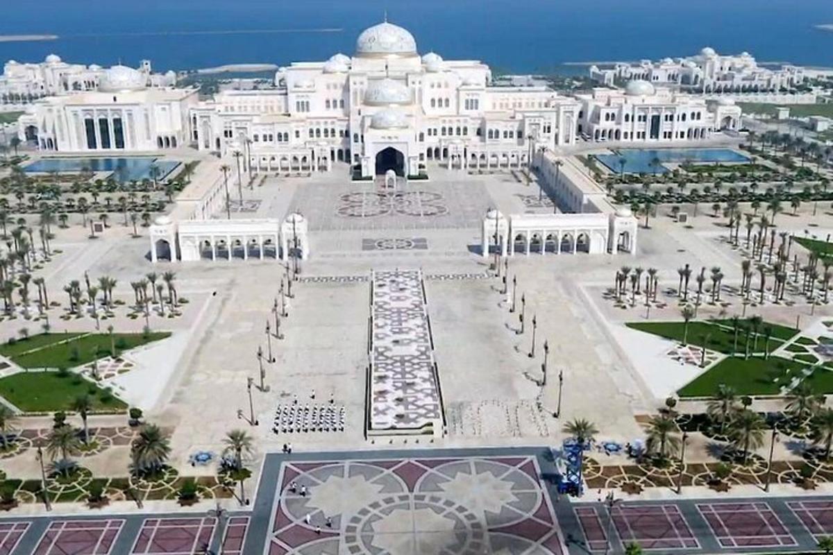 a large building with a large plaza in front of it