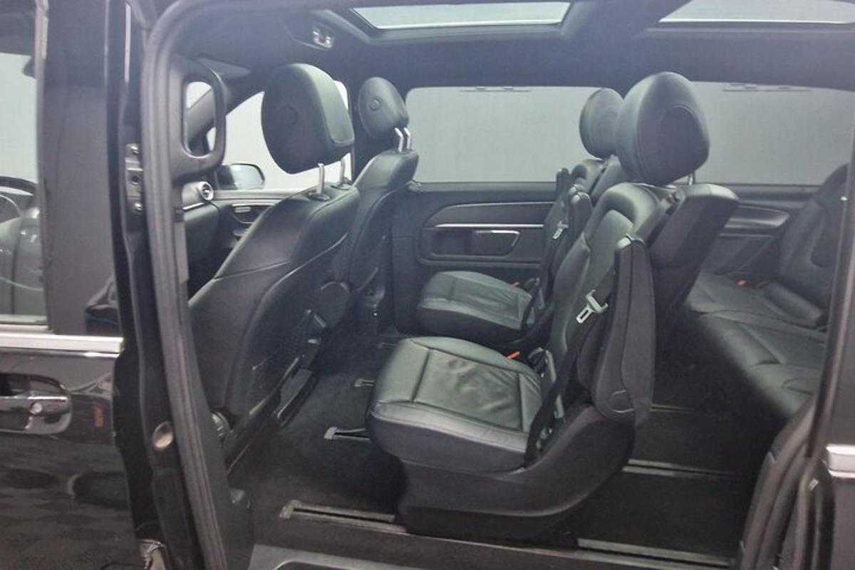 an interior view of the back of a van