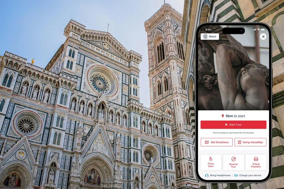 iPhone před velkou budovou