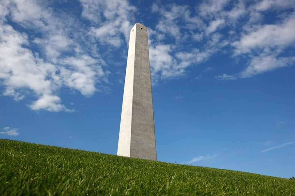 egy washingtoni emlékmű egy füves dombon az éggel