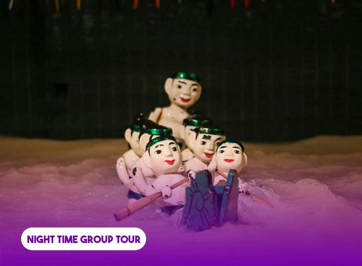 a statue of a group of people in the snow
