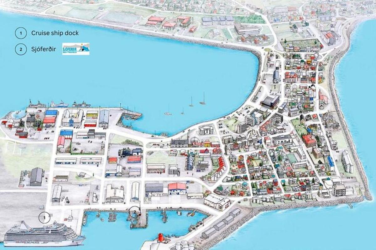 zemljevid mesta Dubrovnik s križarko
