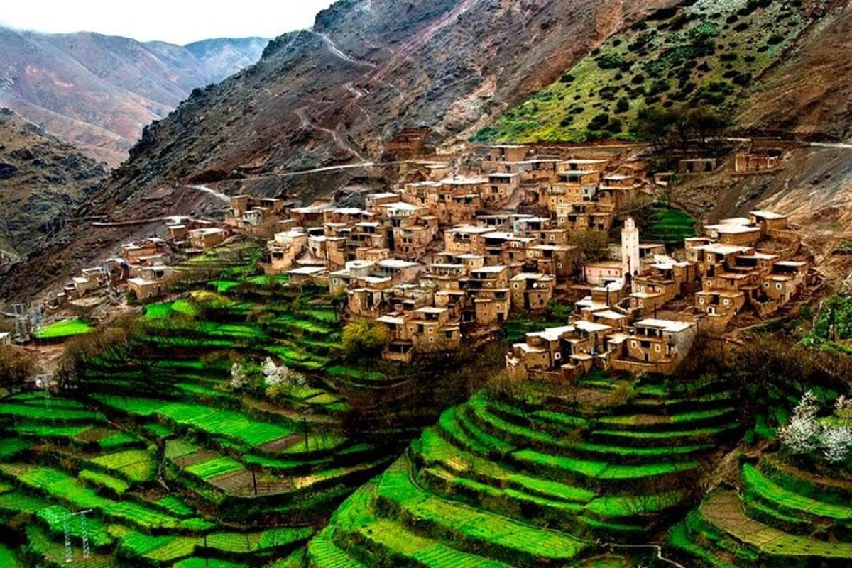 a village on the side of a mountain