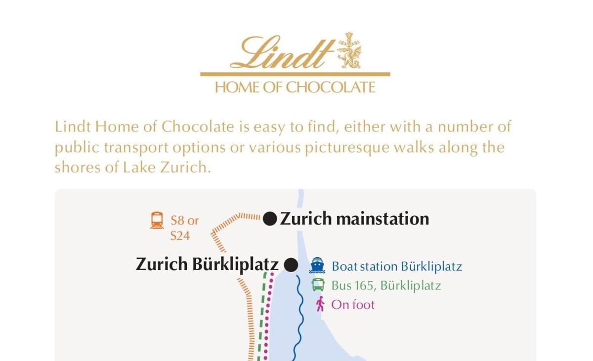 a map of the home of chocolate is easy to find either with a number