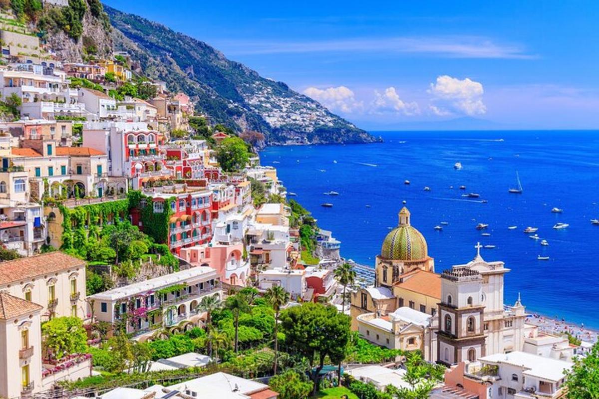 Positano látképe az Amalfi-parton