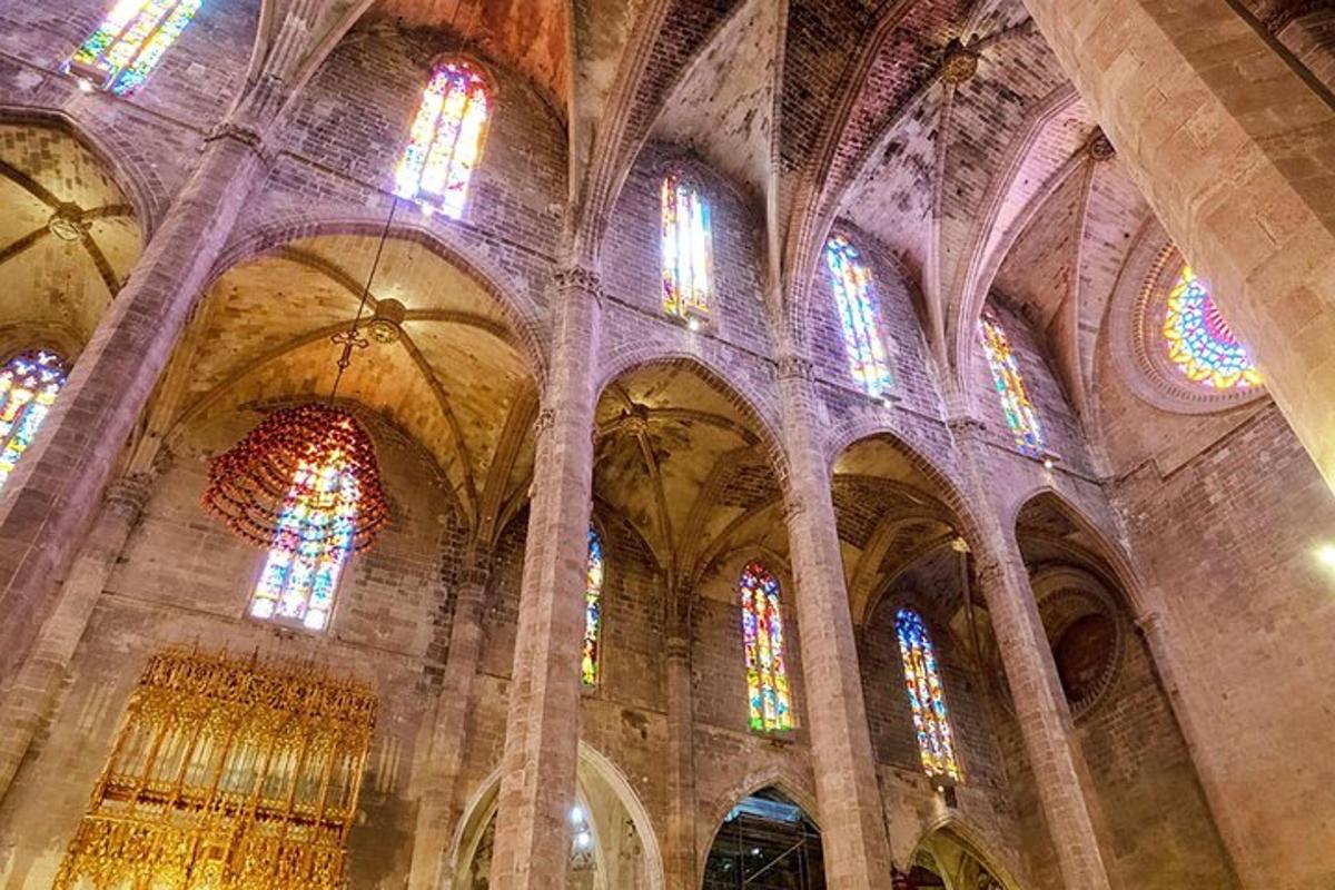 a large cathedral with many stained glass windows