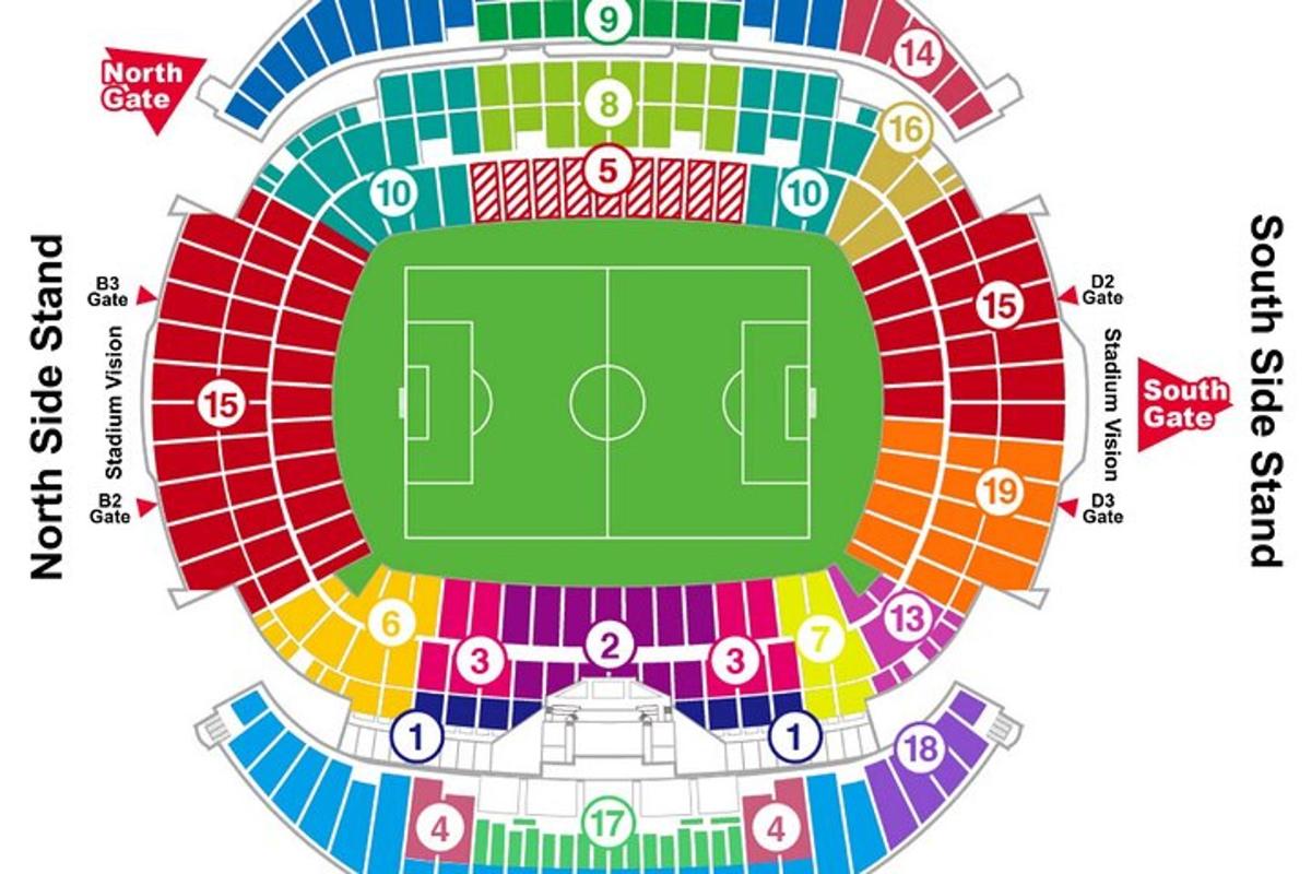 rancangan stadium bola sepak dengan padang bola sepak