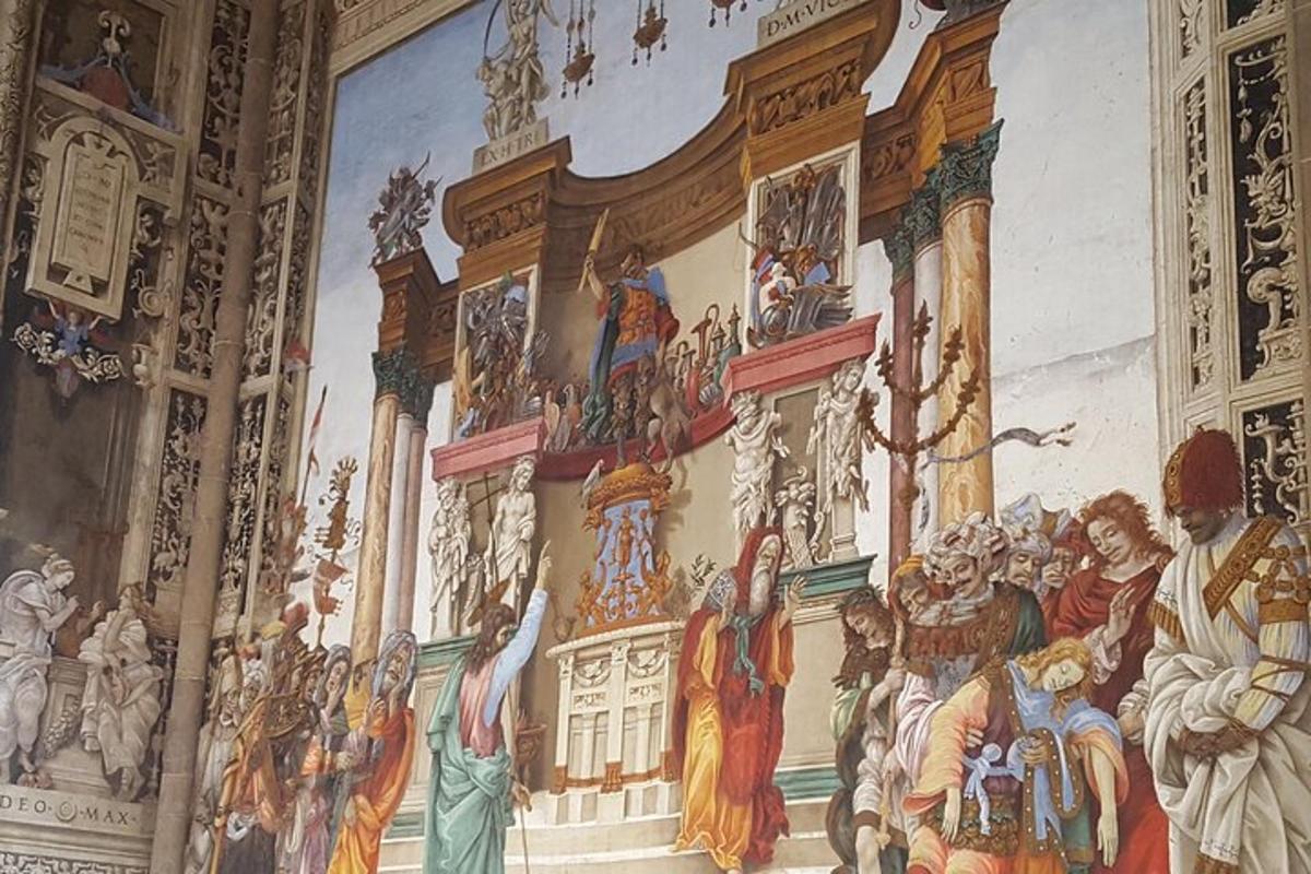 a painting on the wall of a church