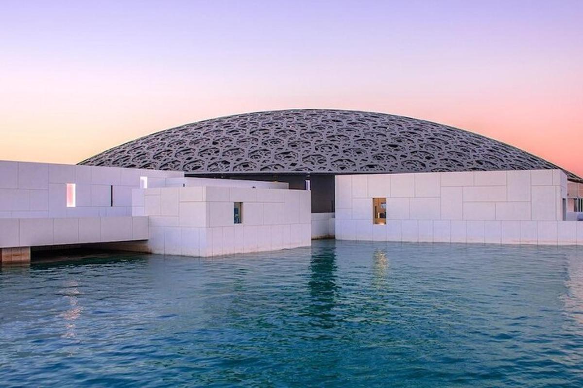 a building with water in front of it