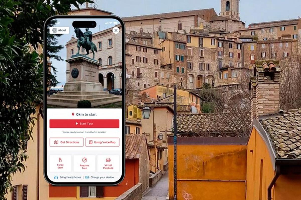 mobilni telefon, ki fotografira mesto