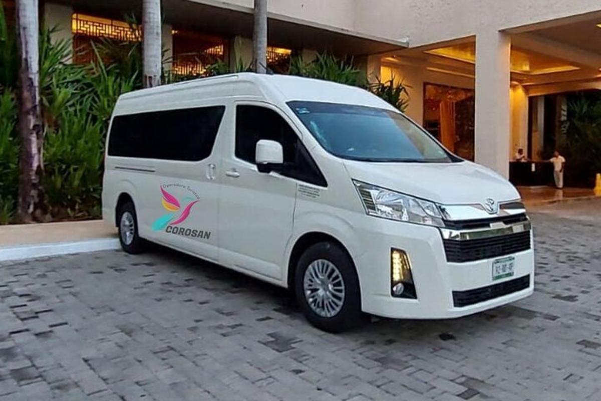 a white van with a rainbow painted on it