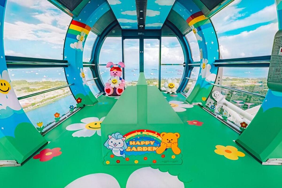 a view from the top of a ferris wheel
