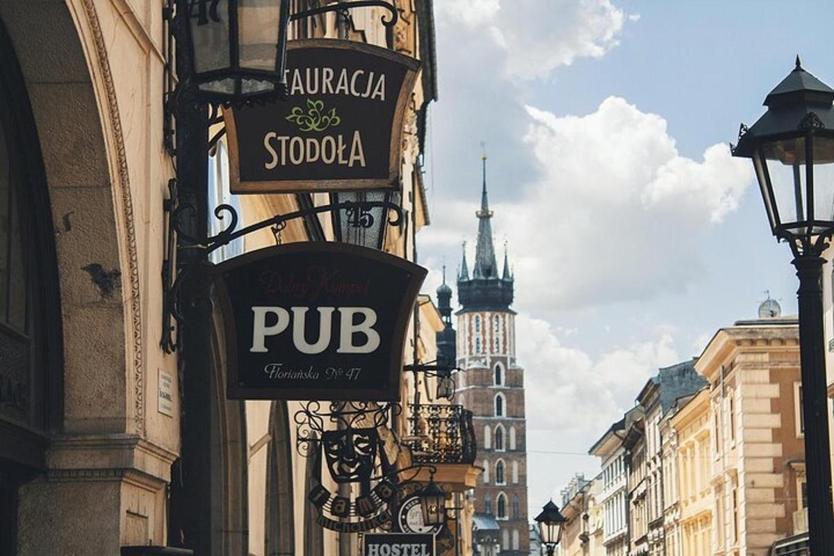 a sign for a pub on the side of a building