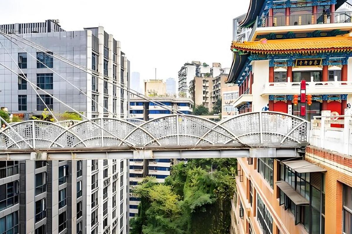 城市中心的一座桥，周围都是建筑物