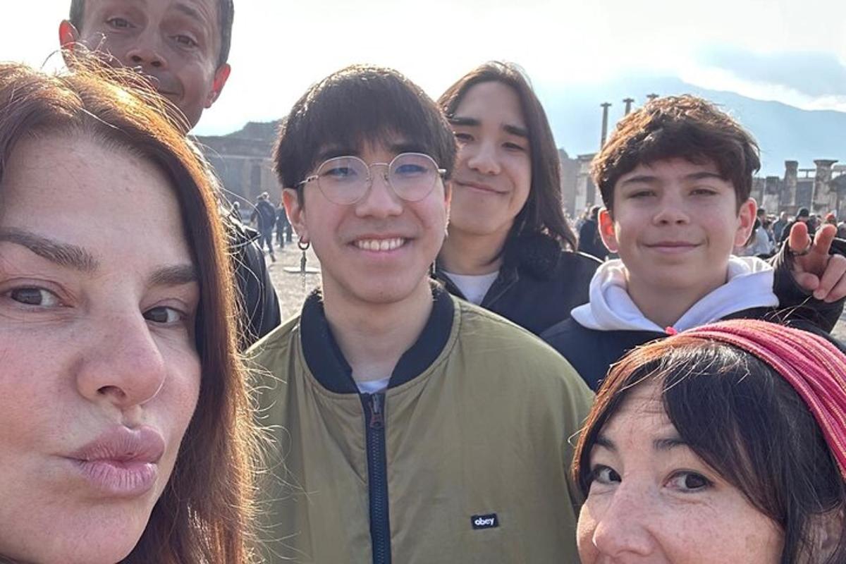 a group of young people posing for a picture