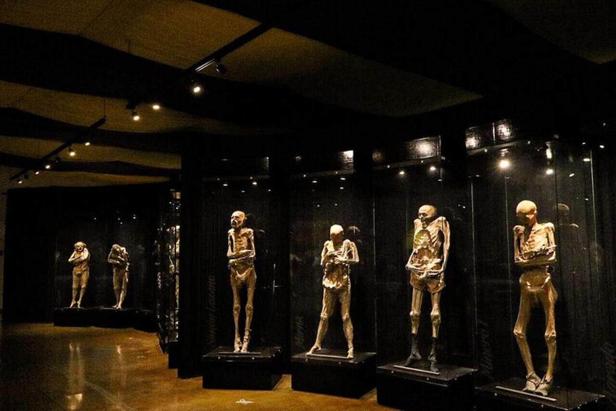 a group of mannequins on display on a stage