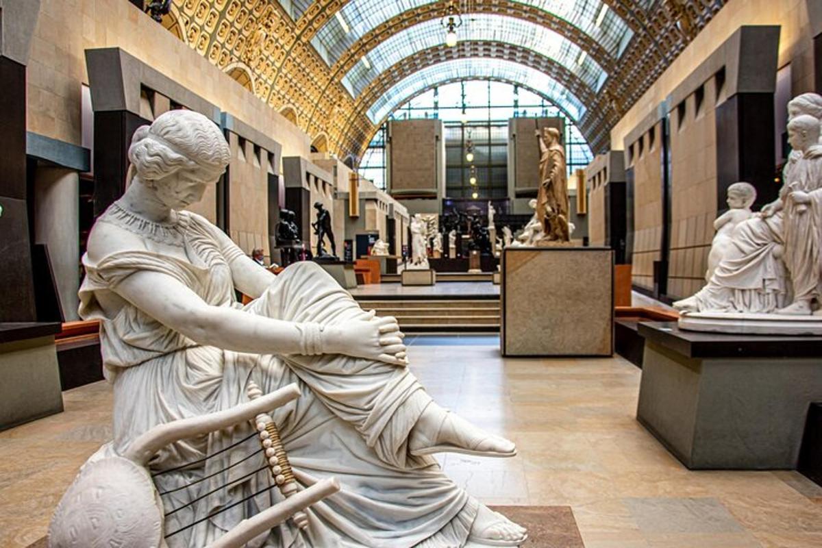 a statue of a woman in a museum