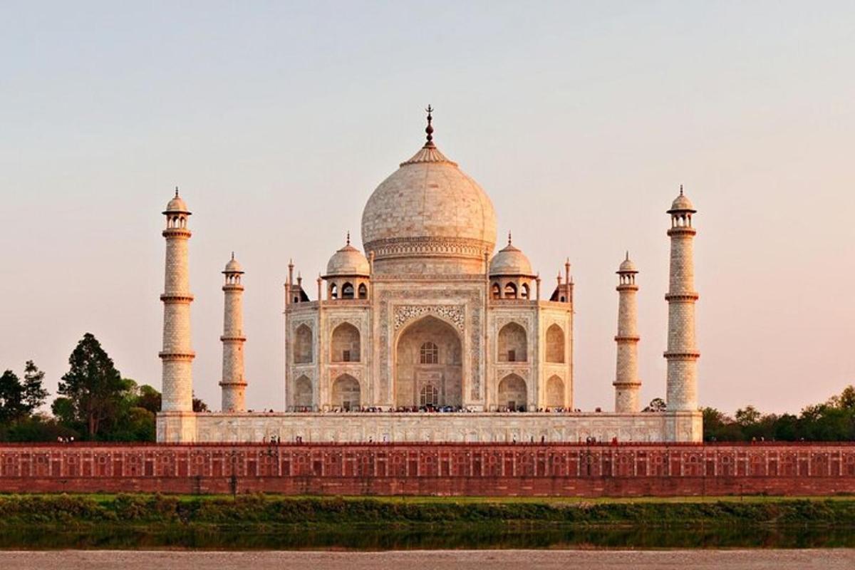 a large white building with domes on it
