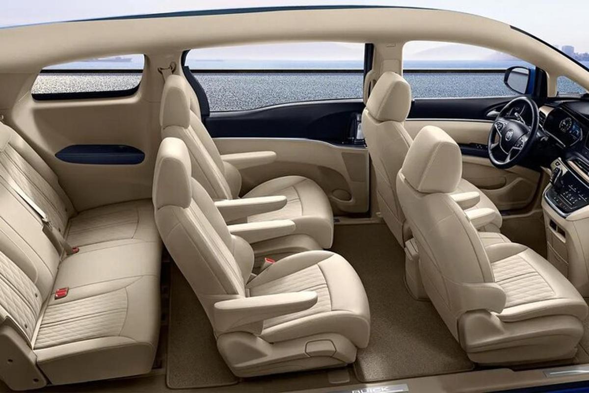 a view of the back seats of a car
