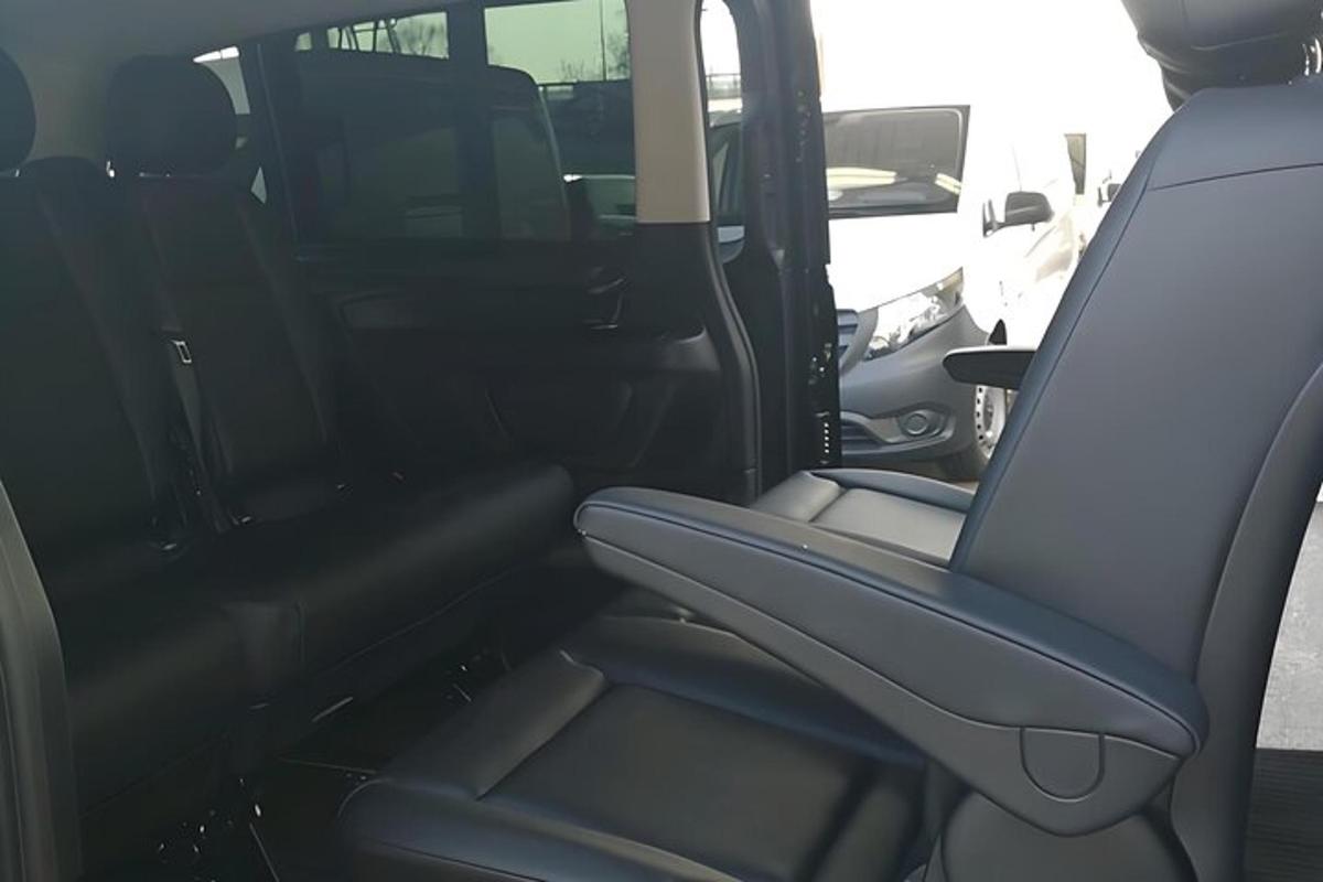 an empty seat in the back of a vehicle