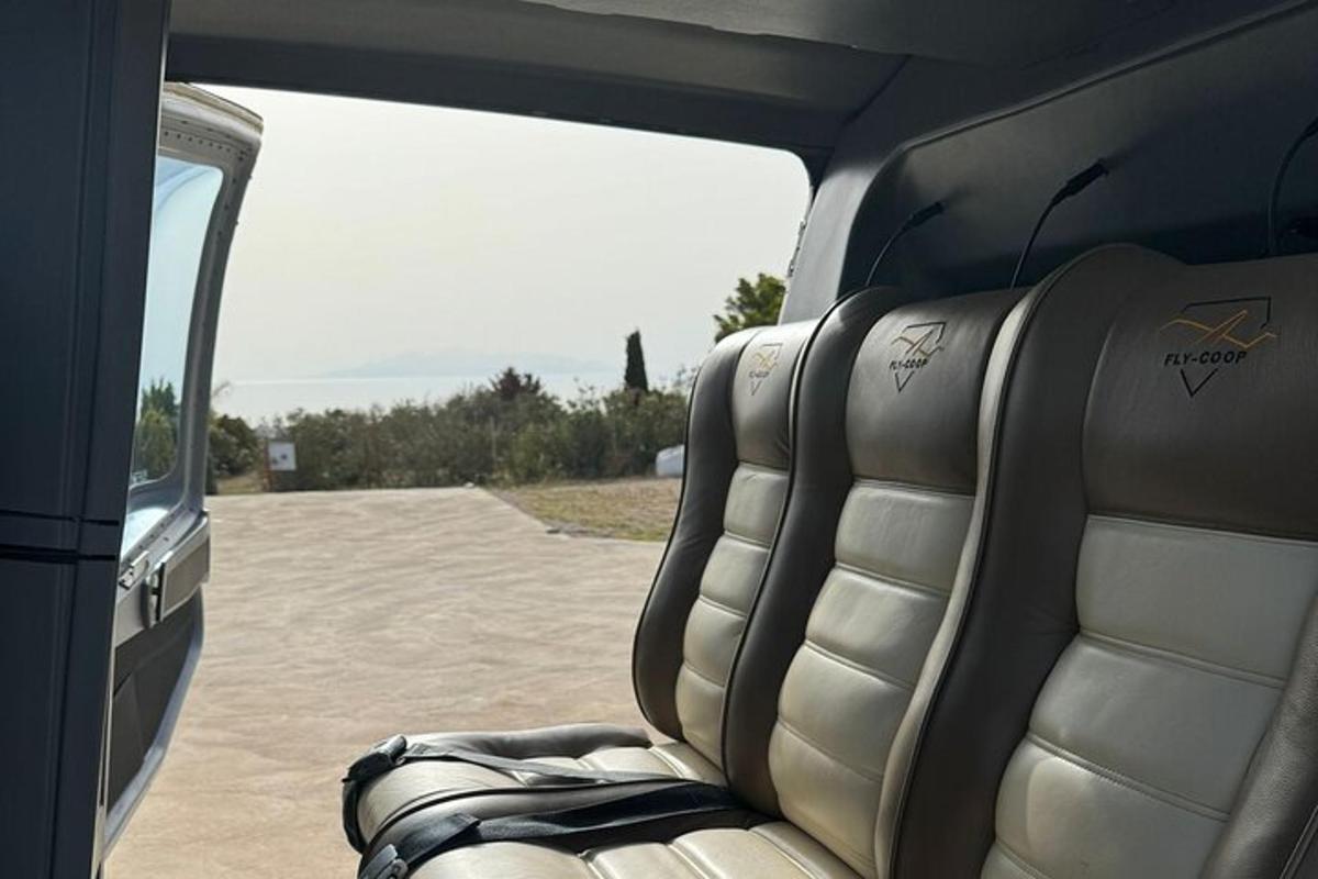 an empty seat in the back of a vehicle