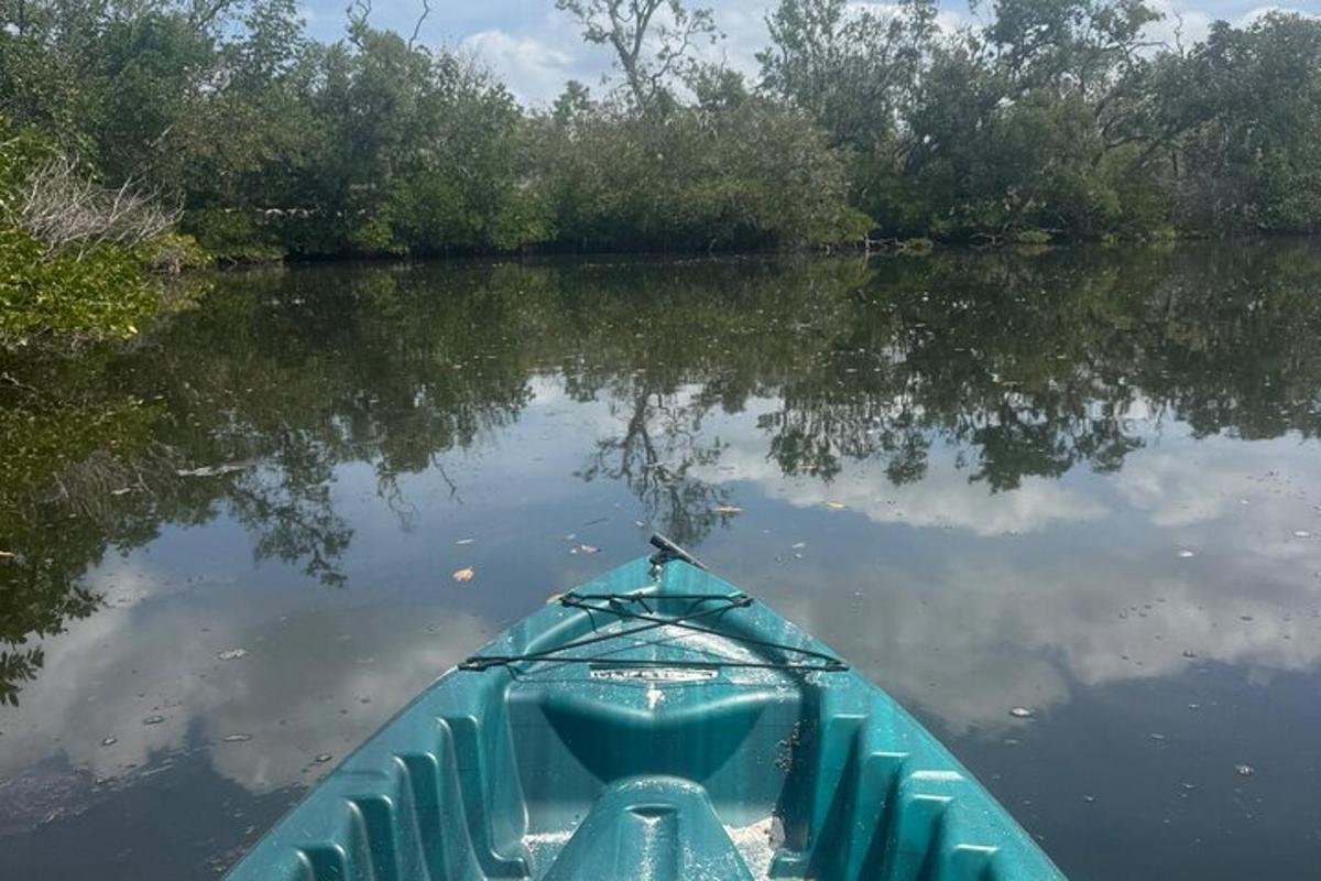 zelený kajak ve vodě na řece