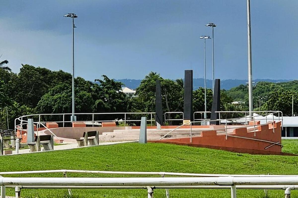 a skate park with a skateboard park with a skate ramp