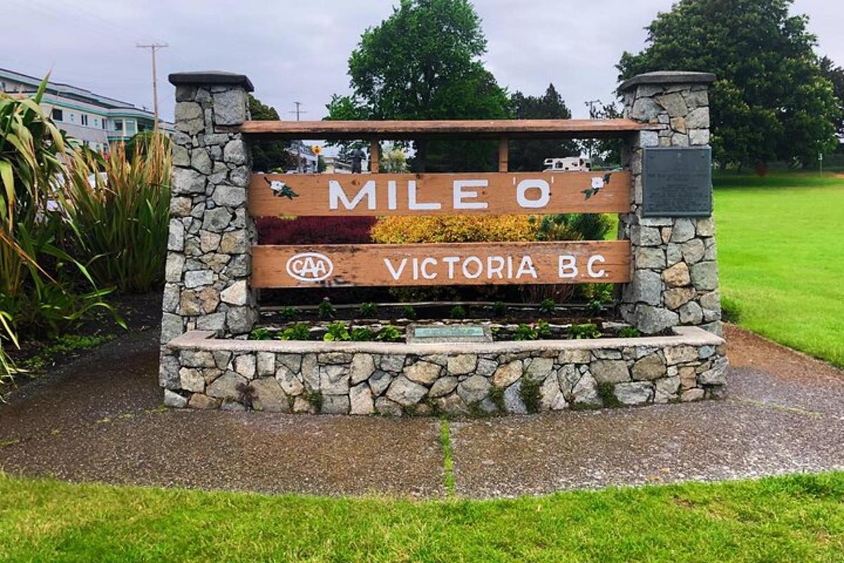 cedule s nápisem mille o victoria bc