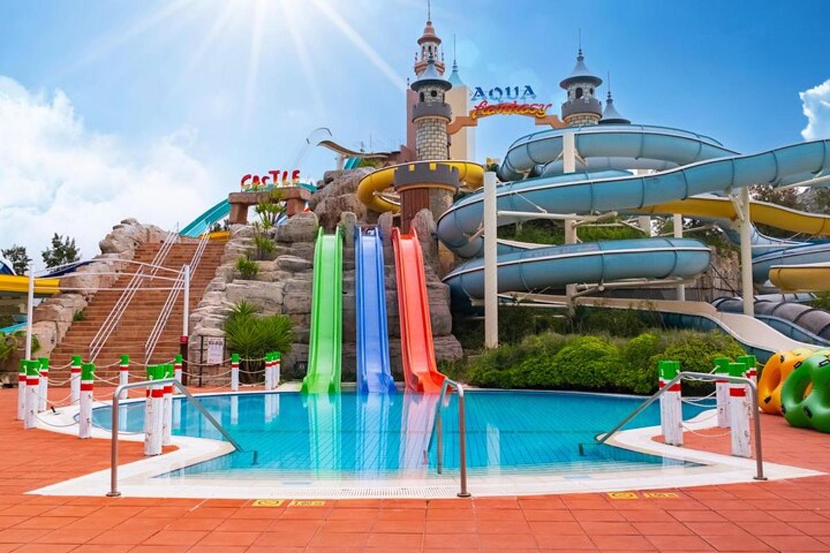 a water slide at a water park