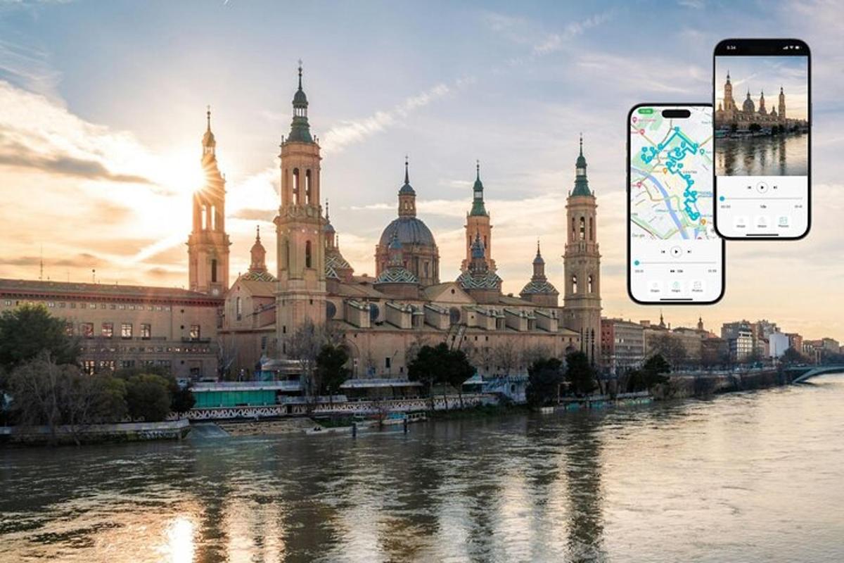 iphone mengambil gambar bangunan di sebelah sungai