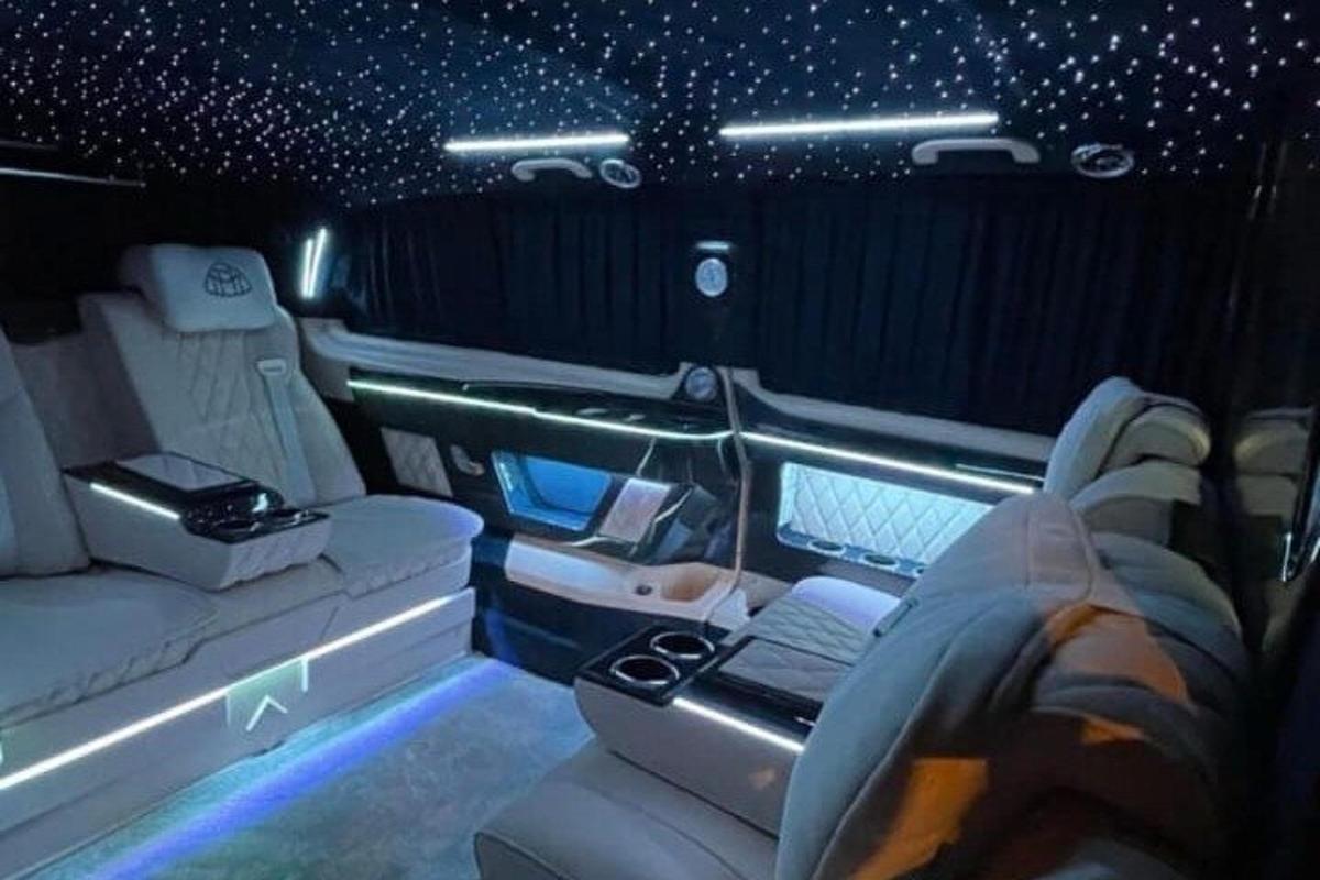 an inside view of a car with a laptop in it