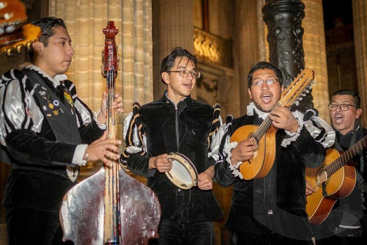 a group of men playing music and playing instruments