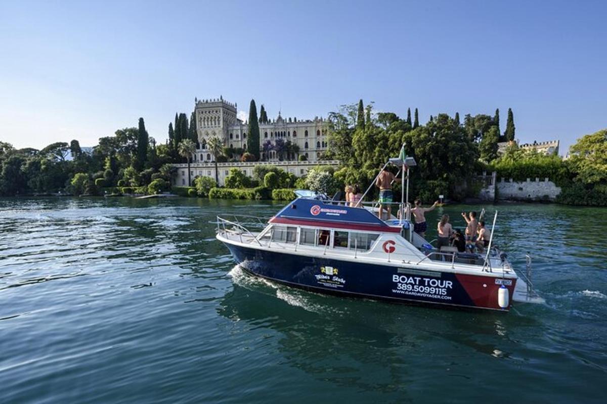 a boat in the water with people on it