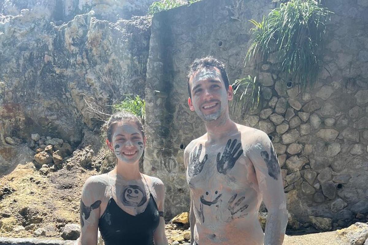 a man and a woman with paint on their faces