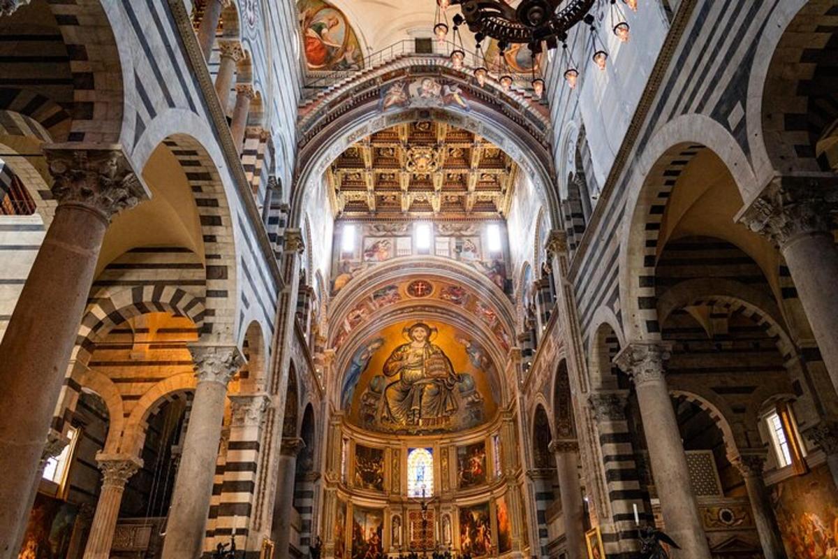 a large church with a large altar and ceilings