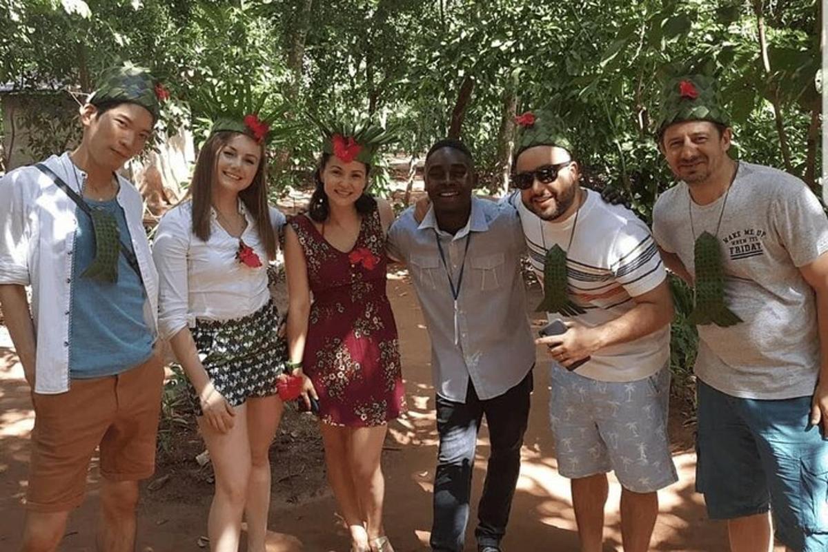 a group of people are posing for a picture