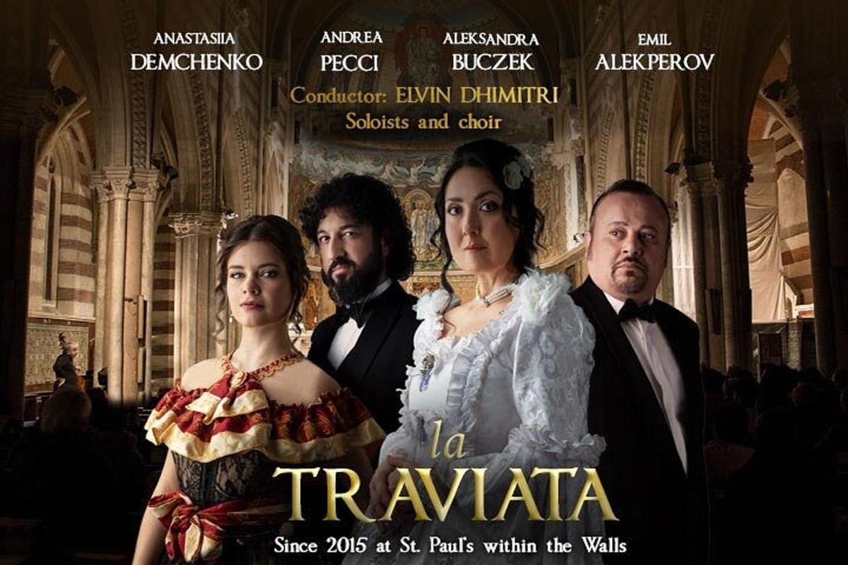 a poster for the movie travania with a group of people