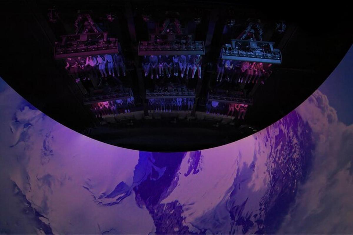 a reflection of a castle in the sky