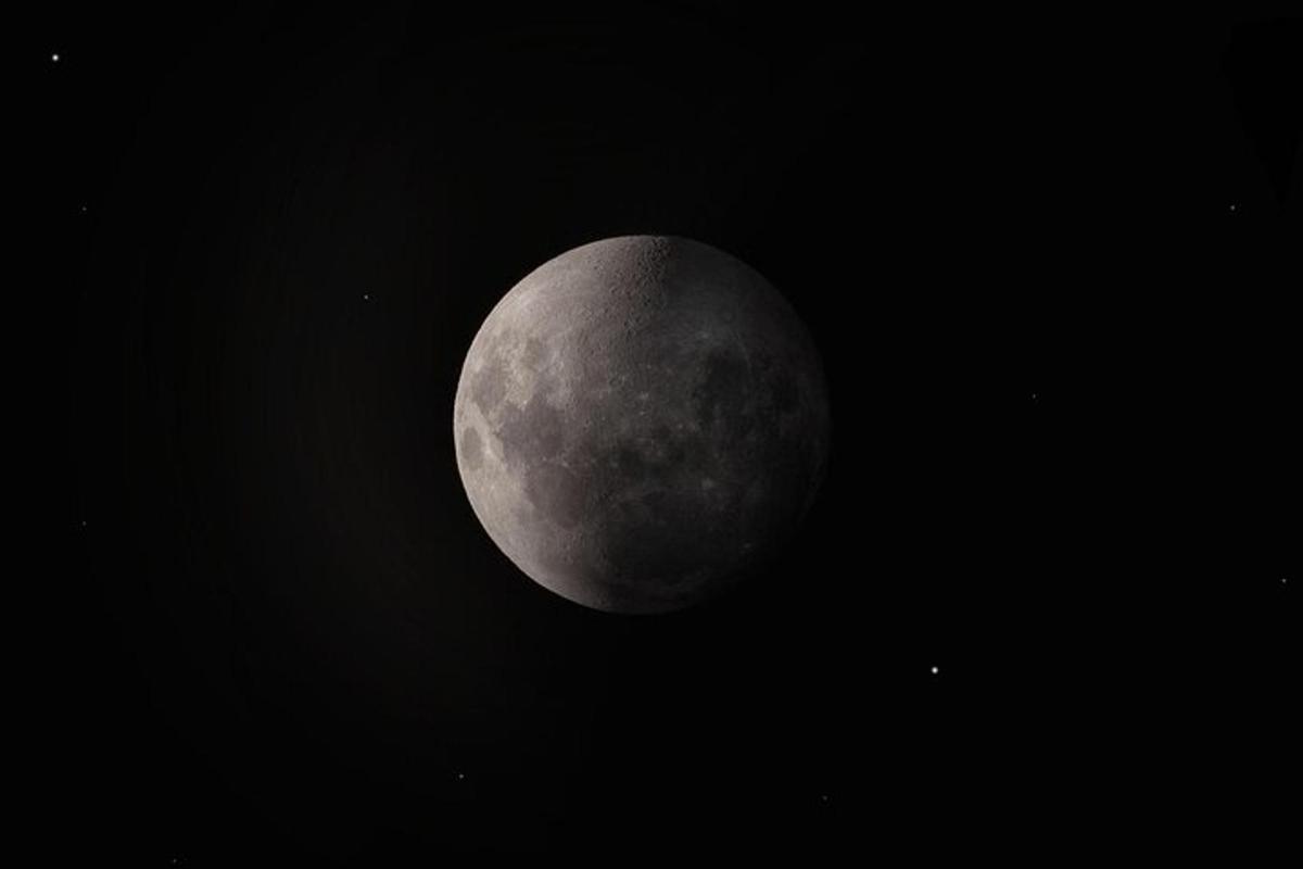 a close up of a moon in the sky